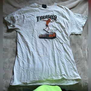 "go demon or go home" womens thrasher white tee